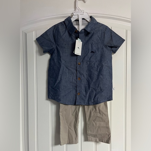 Tommy Bahama Other - Tommy Bahama Blue‎ Kids Button Down Shirt